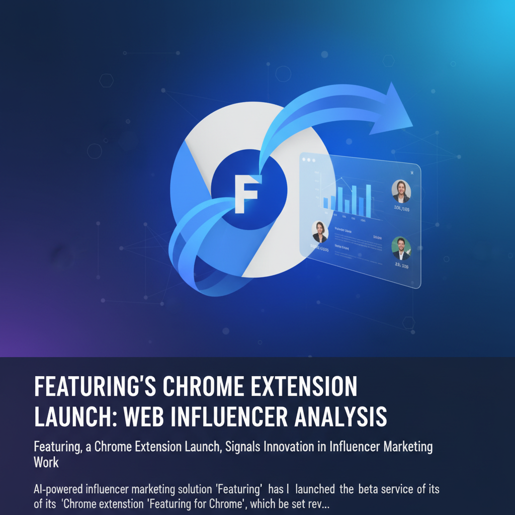 Featuring's Chrome Extension Launch: Web Influencer Analysis
