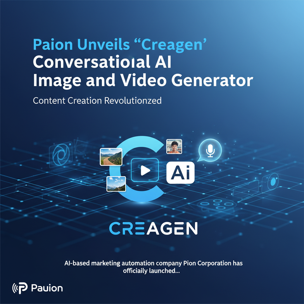Paion Unveils 'Creagen' Conversational AI Image and Video Generator
