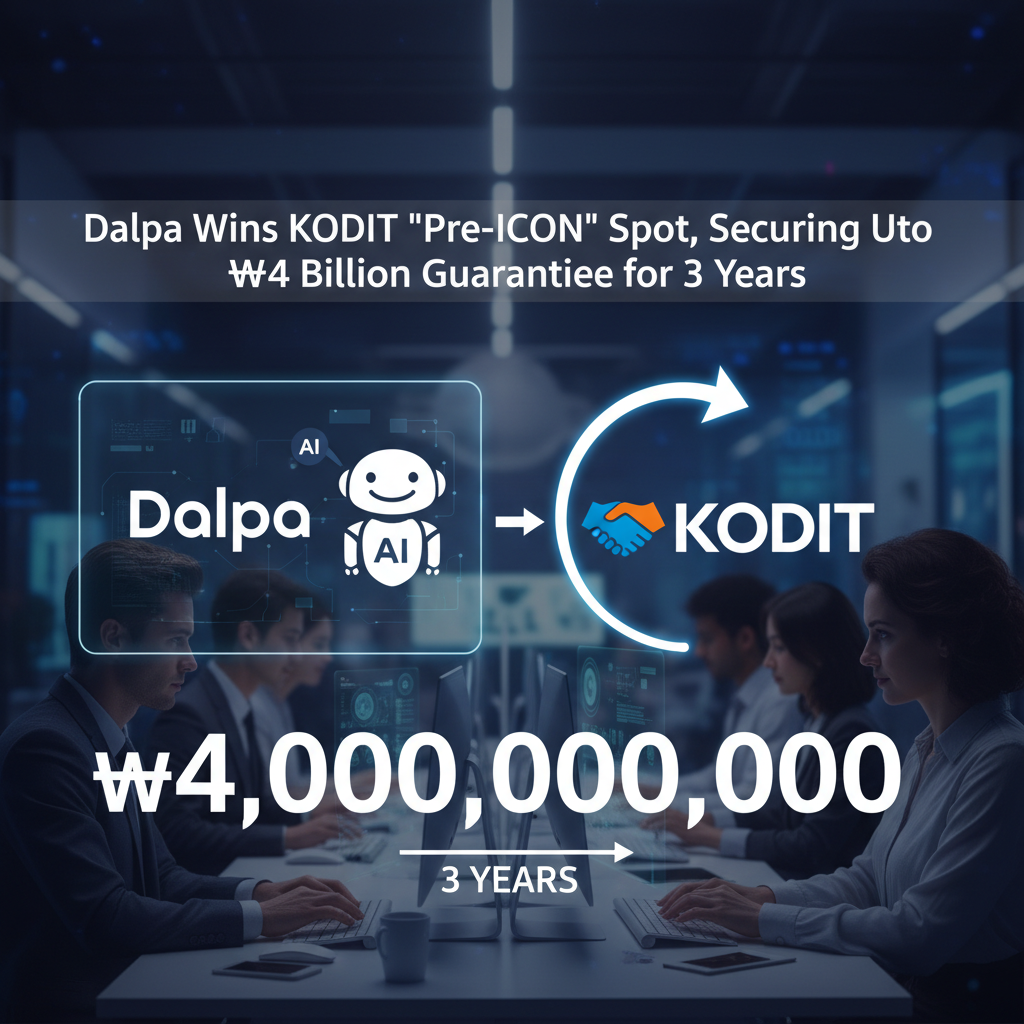 Dalpa Wins KODIT 'Pre-ICON' Spot, Securing Up to ₩4 Billion Guarantee for 3 Years