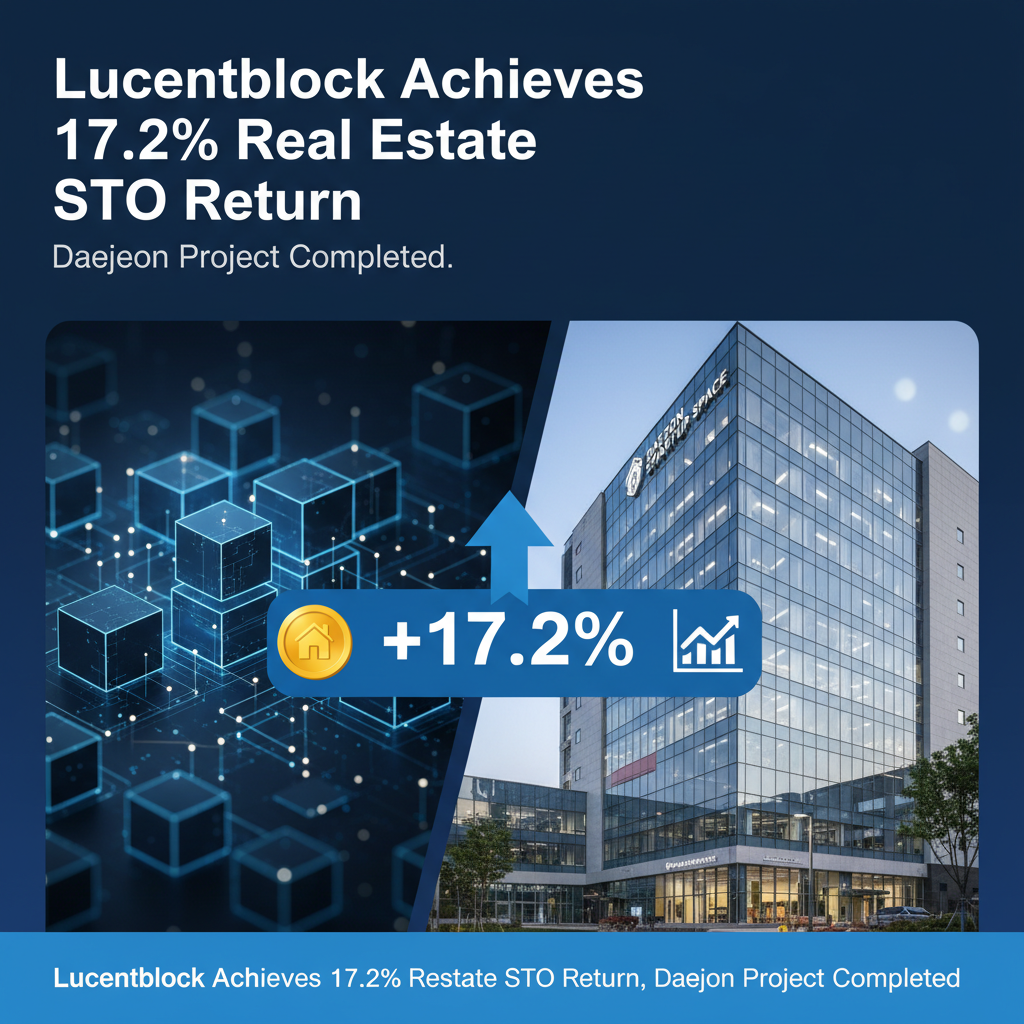 Lucentblock Achieves 17.2% Real Estate STO Return, Daejeon Project Completed