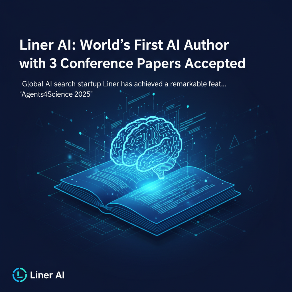 Liner AI: World's First AI Author with 3 Conference Papers Accepted