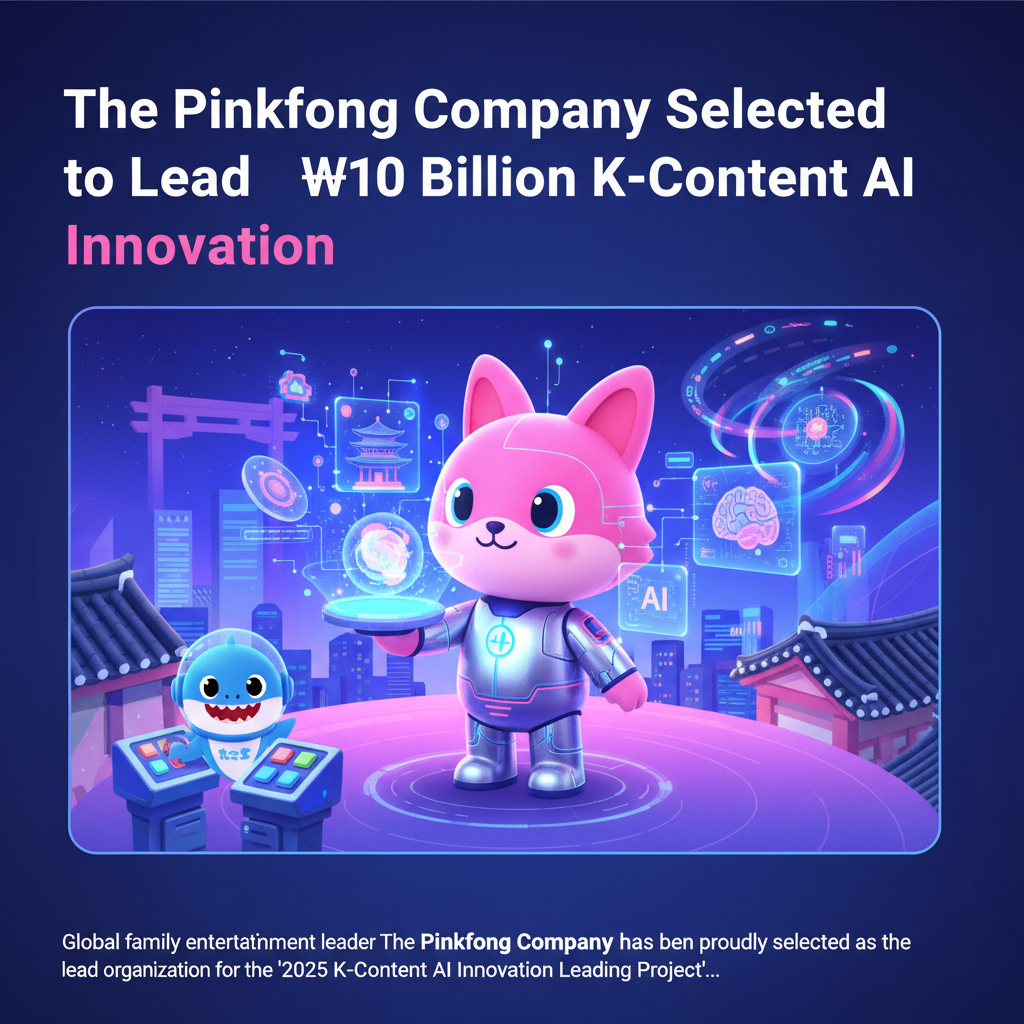 The Pinkfong Company Selected to Lead ₩10 Billion K-Content AI Innovation