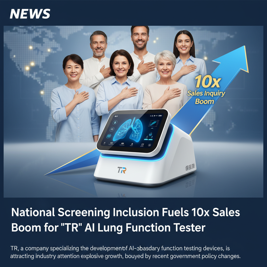 National Screening Inclusion Fuels 10x Sales Inquiry Boom for 'TR' AI Lung Function Tester