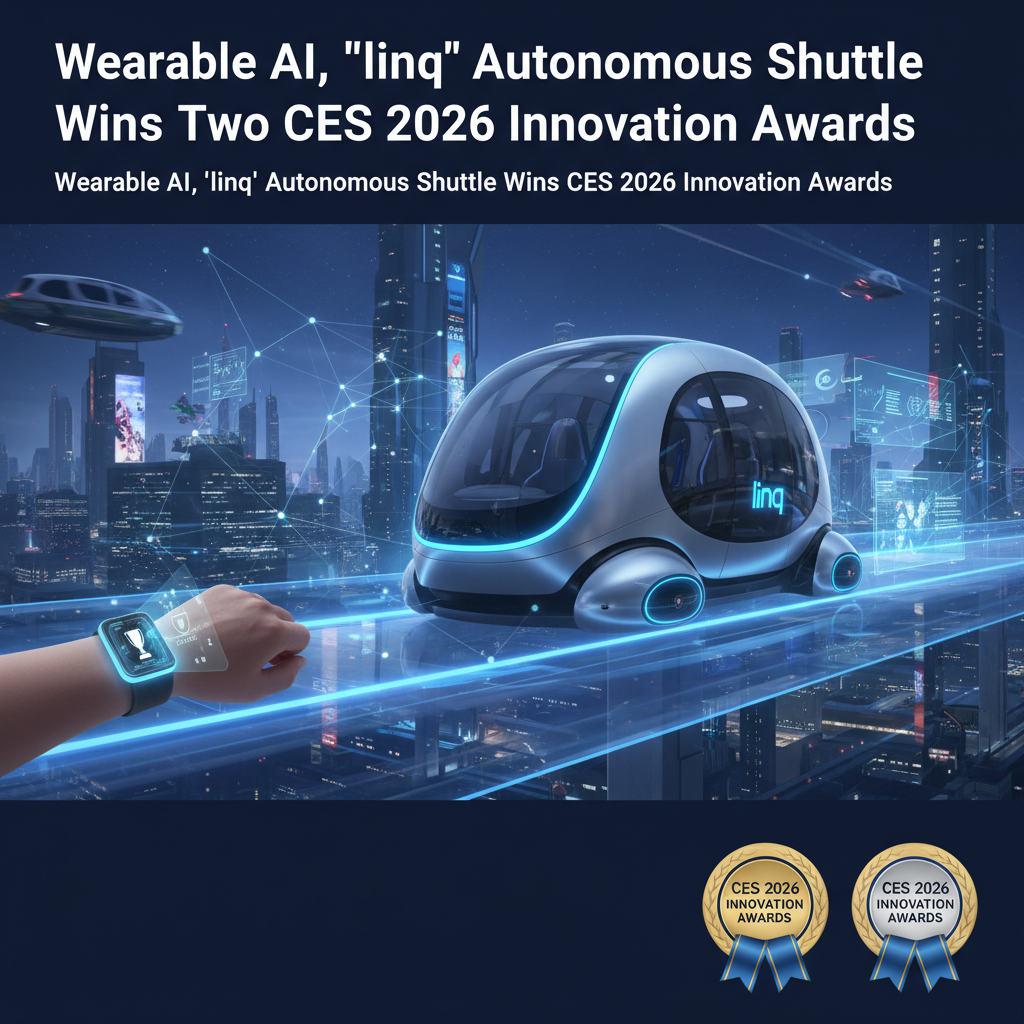 Wearable AI, 'linq' Autonomous Shuttle Wins Two CES 2026 Innovation Awards
