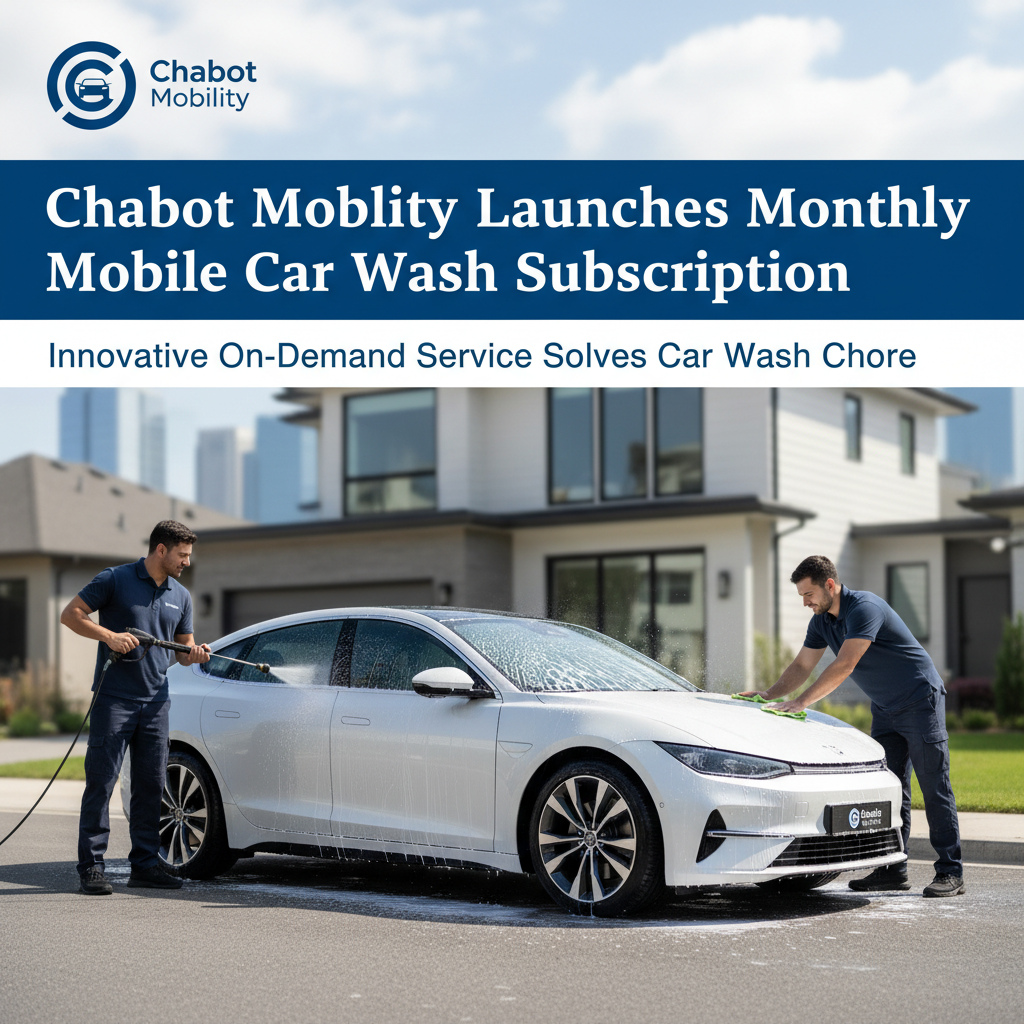 Chabot Mobility Launches Monthly Mobile Car Wash Subscription