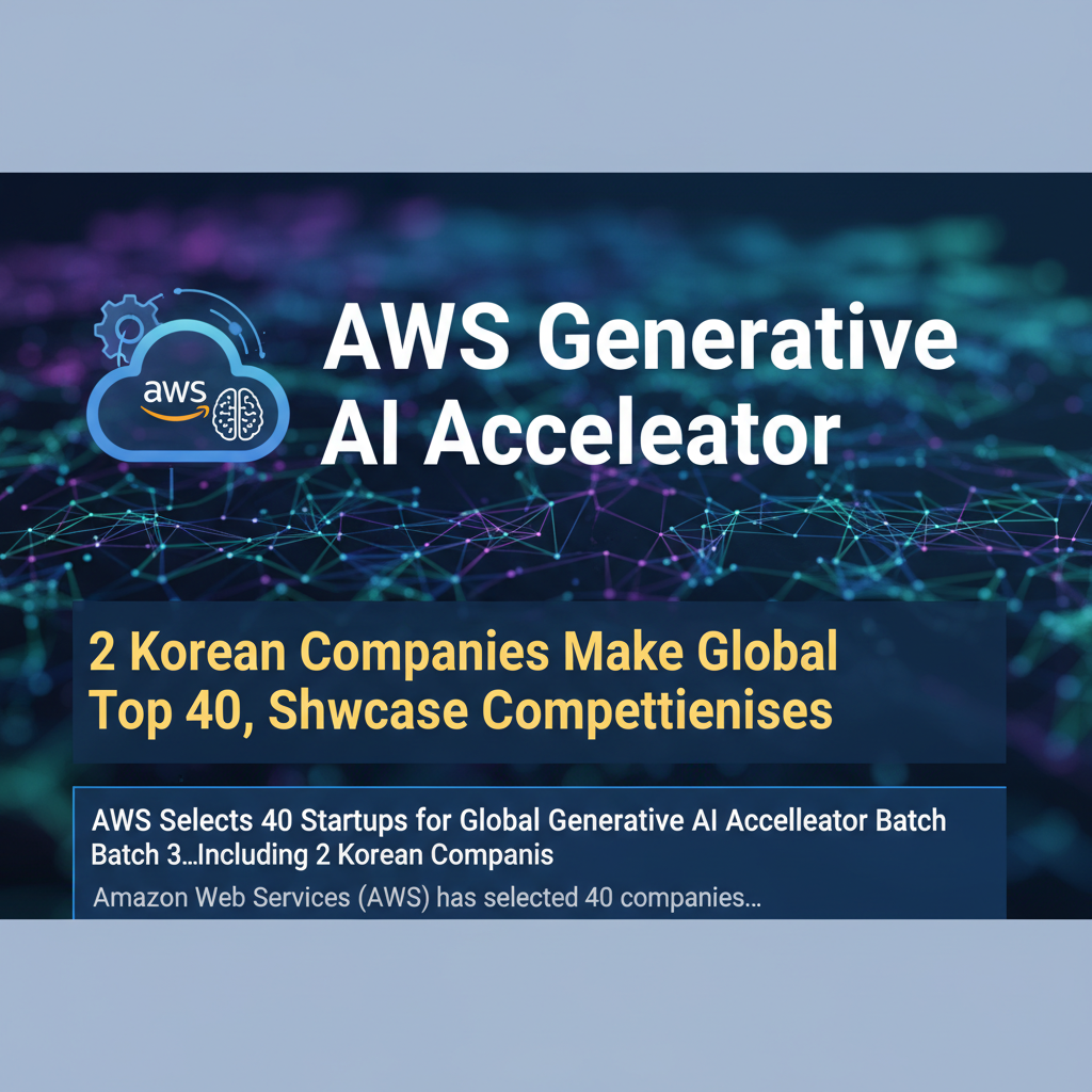 AWS Generative AI Accelerator: 2 Korean Companies Make Global Top 40, Showcase Competitiveness