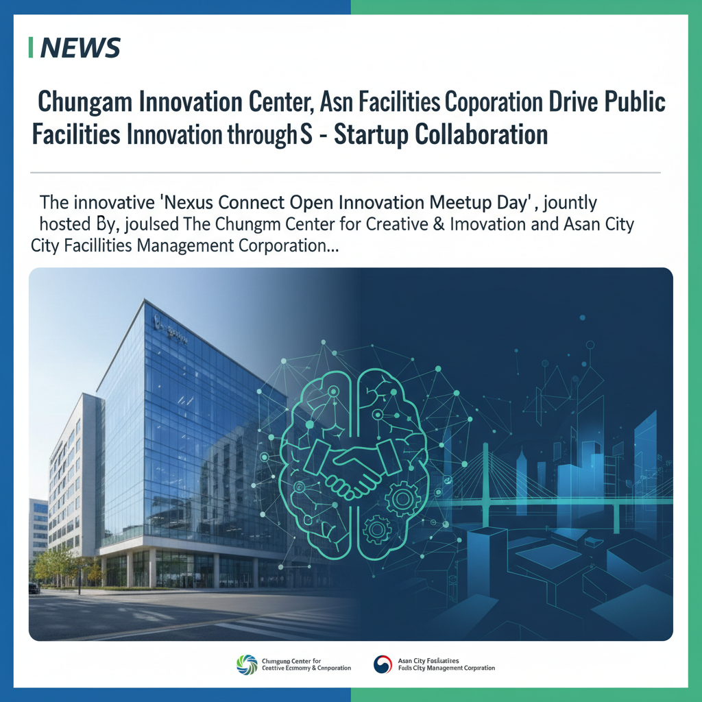 Chungnam Innovation Center, Asan Facilities Corporation Drive Public Facilities Innovation through Startup Collaboration