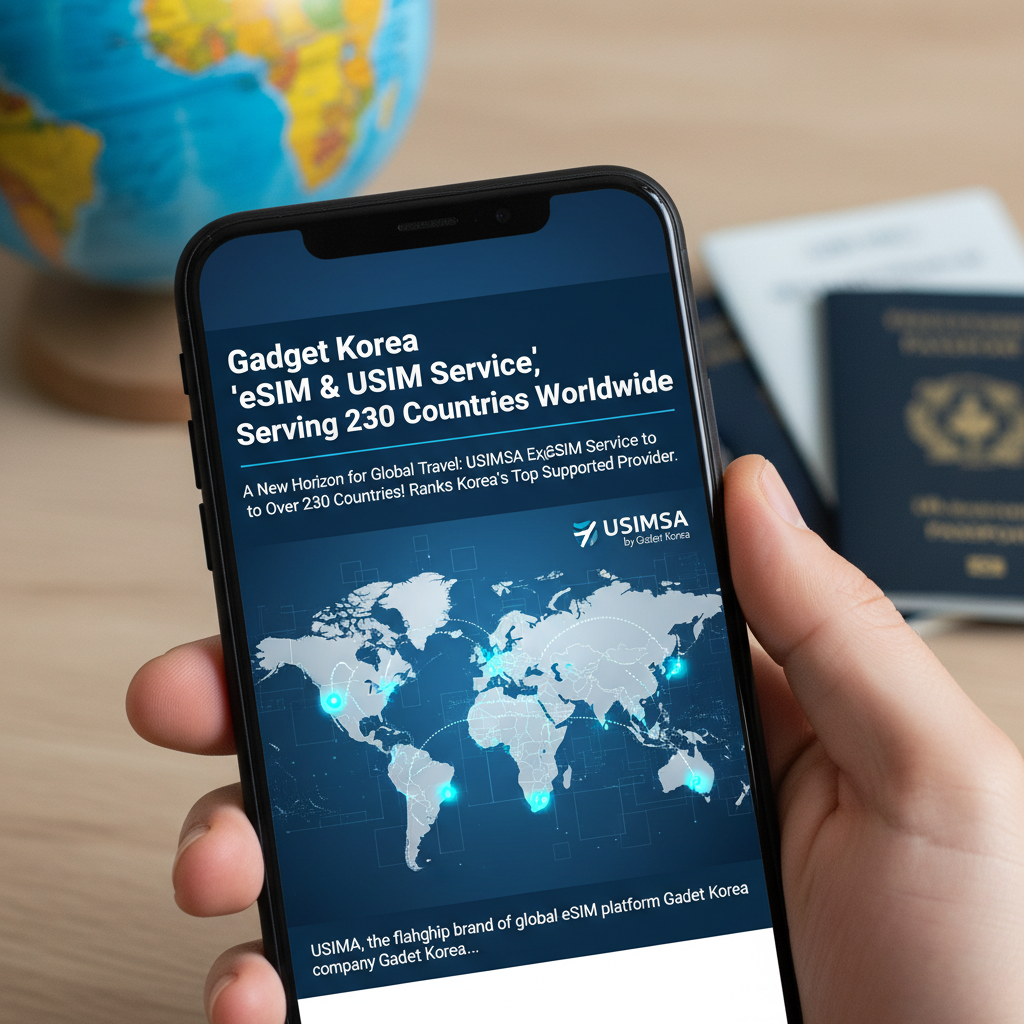 Gadget Korea 'eSIM & USIM Service', Serving Over 230 Countries Worldwide