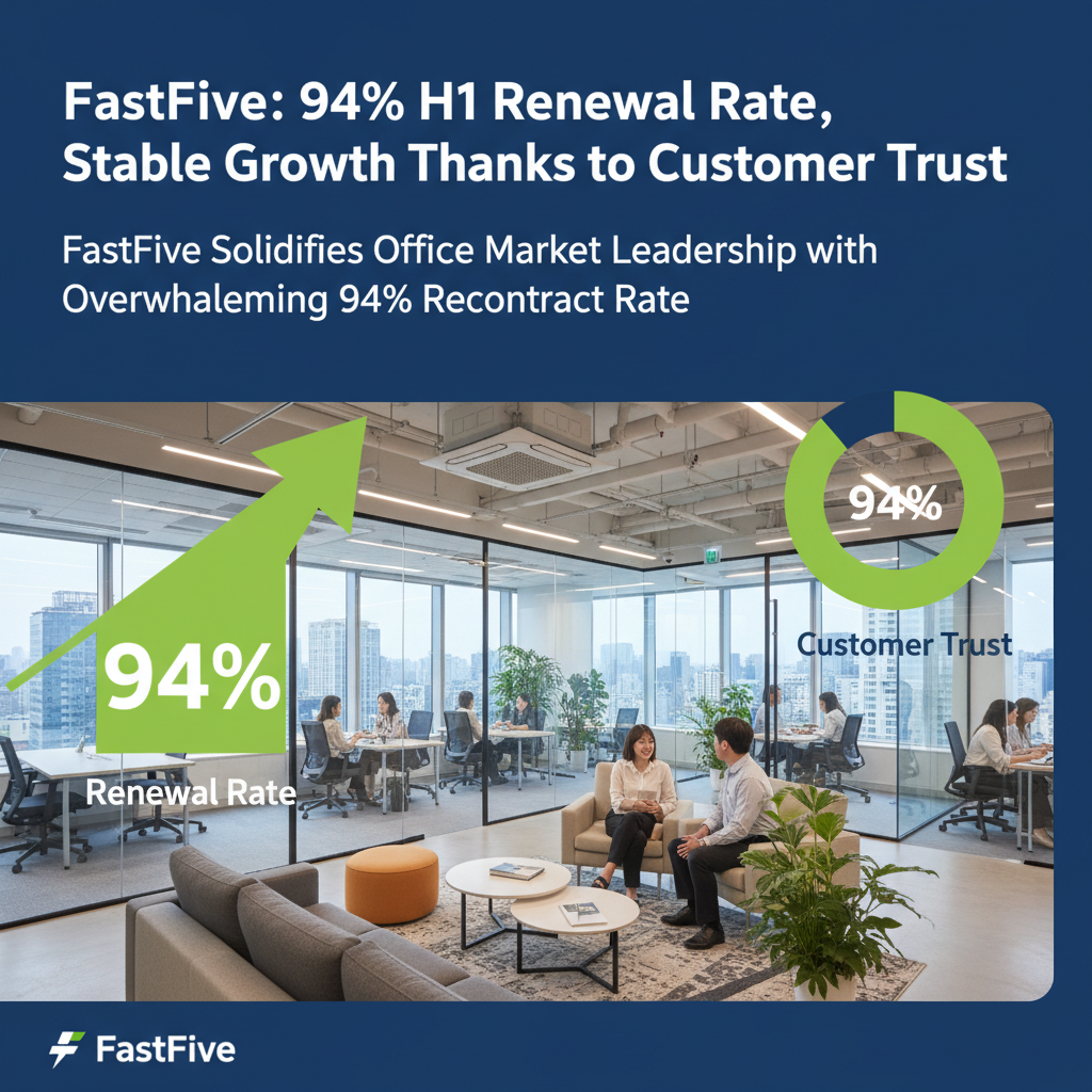 FastFive: 94% H1 Renewal Rate, Stable Growth Thanks to Customer Trust