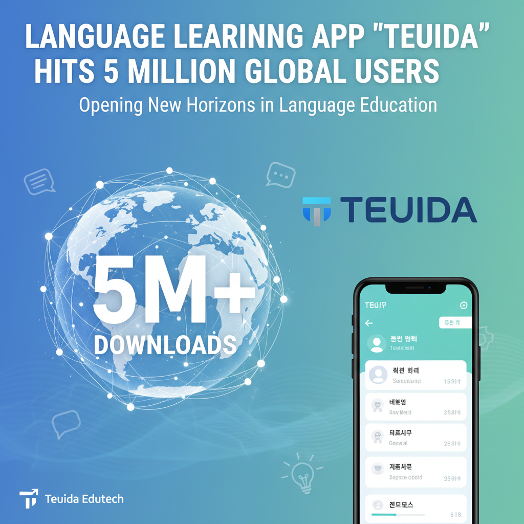 Language Learning App 'Teuida' Hits 5 Million Downloads