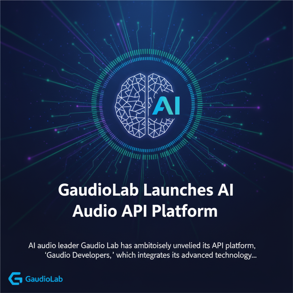 GaudioLab Launches AI Audio API Platform