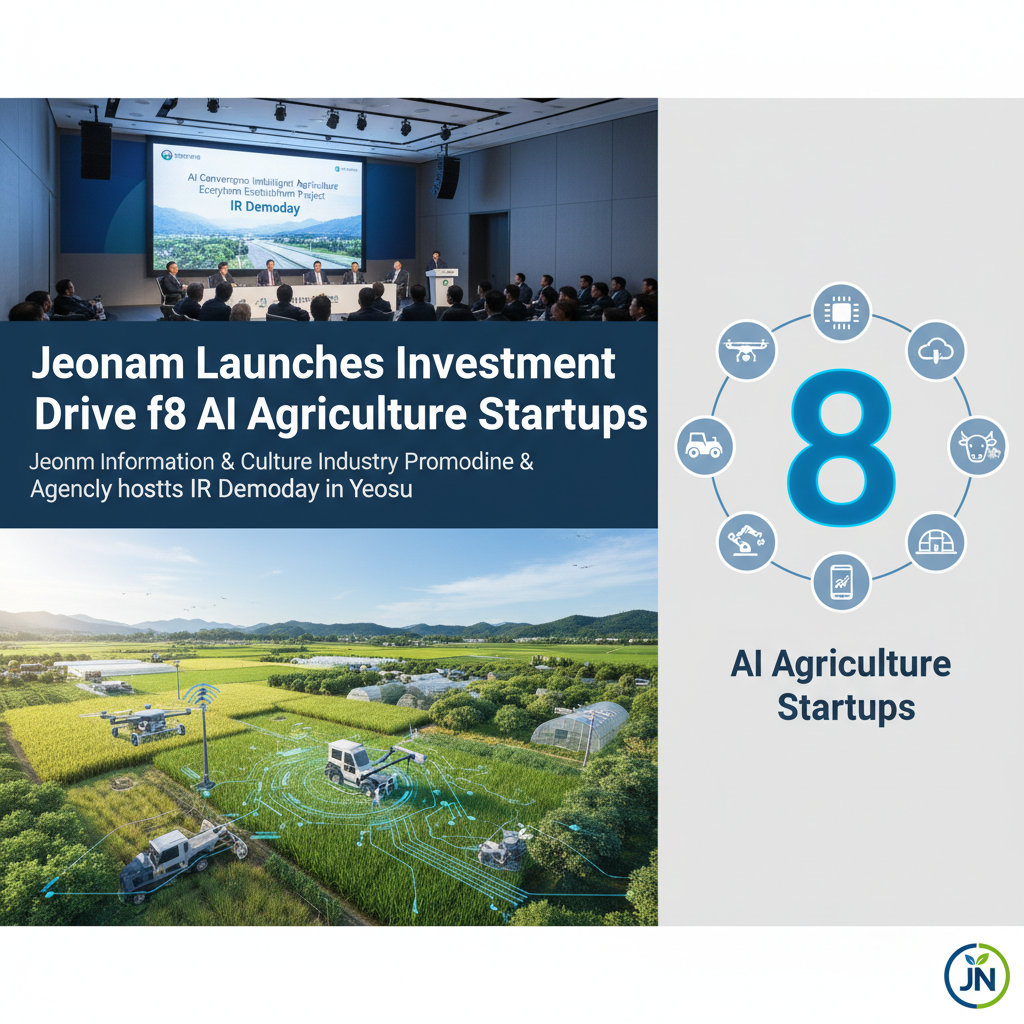 Jeonnam Launches Investment Drive for 8 AI Agriculture Startups