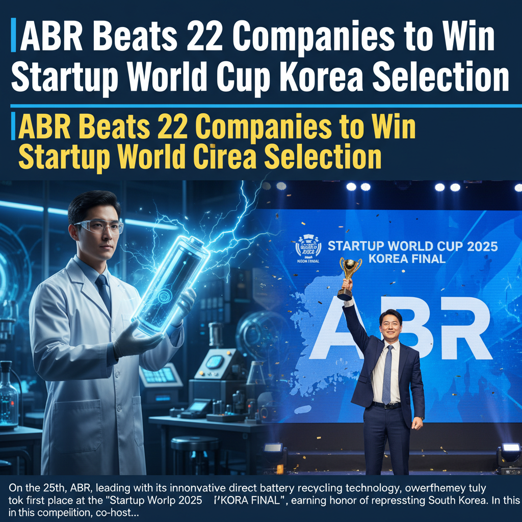 ABR Beats 22 Companies to Win Startup World Cup Korea Selection