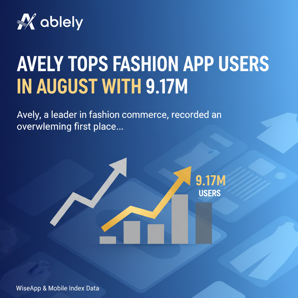 Avely Tops Fashion App Users in August with 9.17M