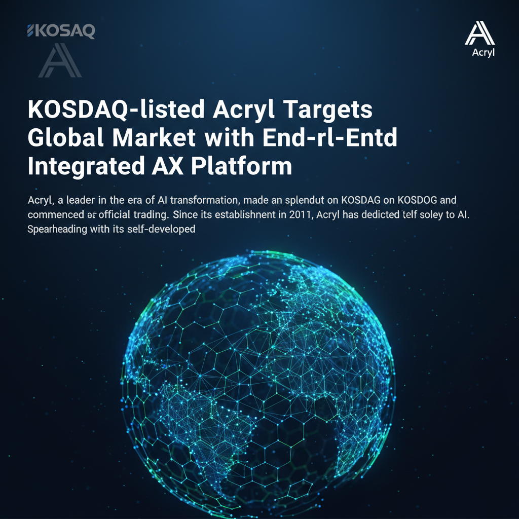 KOSDAQ-listed Acryl Targets Global Market with End-to-End Integrated AX Platform