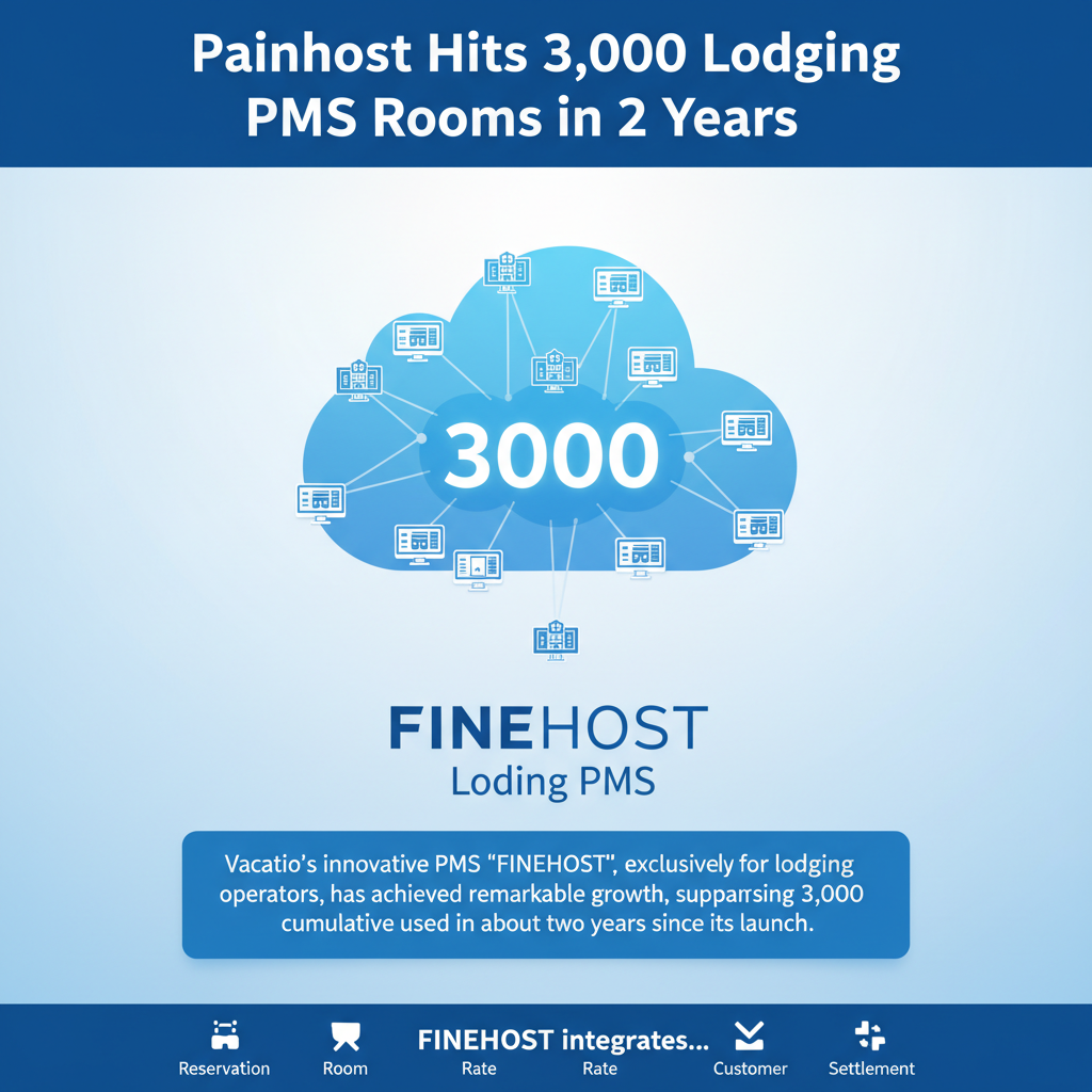 Painhost Hits 3,000 Lodging PMS Rooms in 2 Years