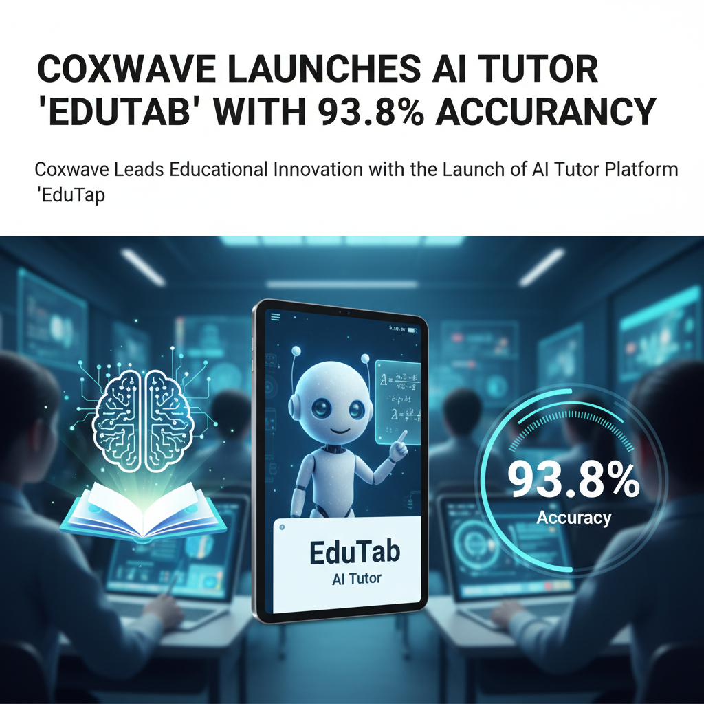 Coxwave Launches AI Tutor 'EduTab' with 93.8% Accuracy