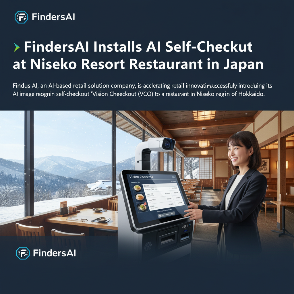 FindersAI Installs AI Self-Checkout at Niseko Resort Restaurant in Japan