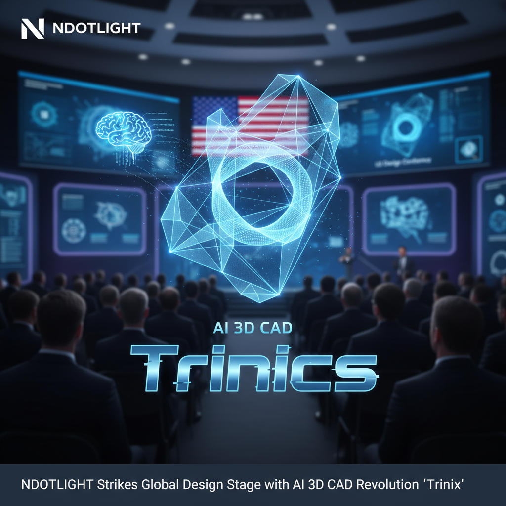 NDOTLIGHT Showcases AI 3D CAD 'Trinics' at US Design Conference