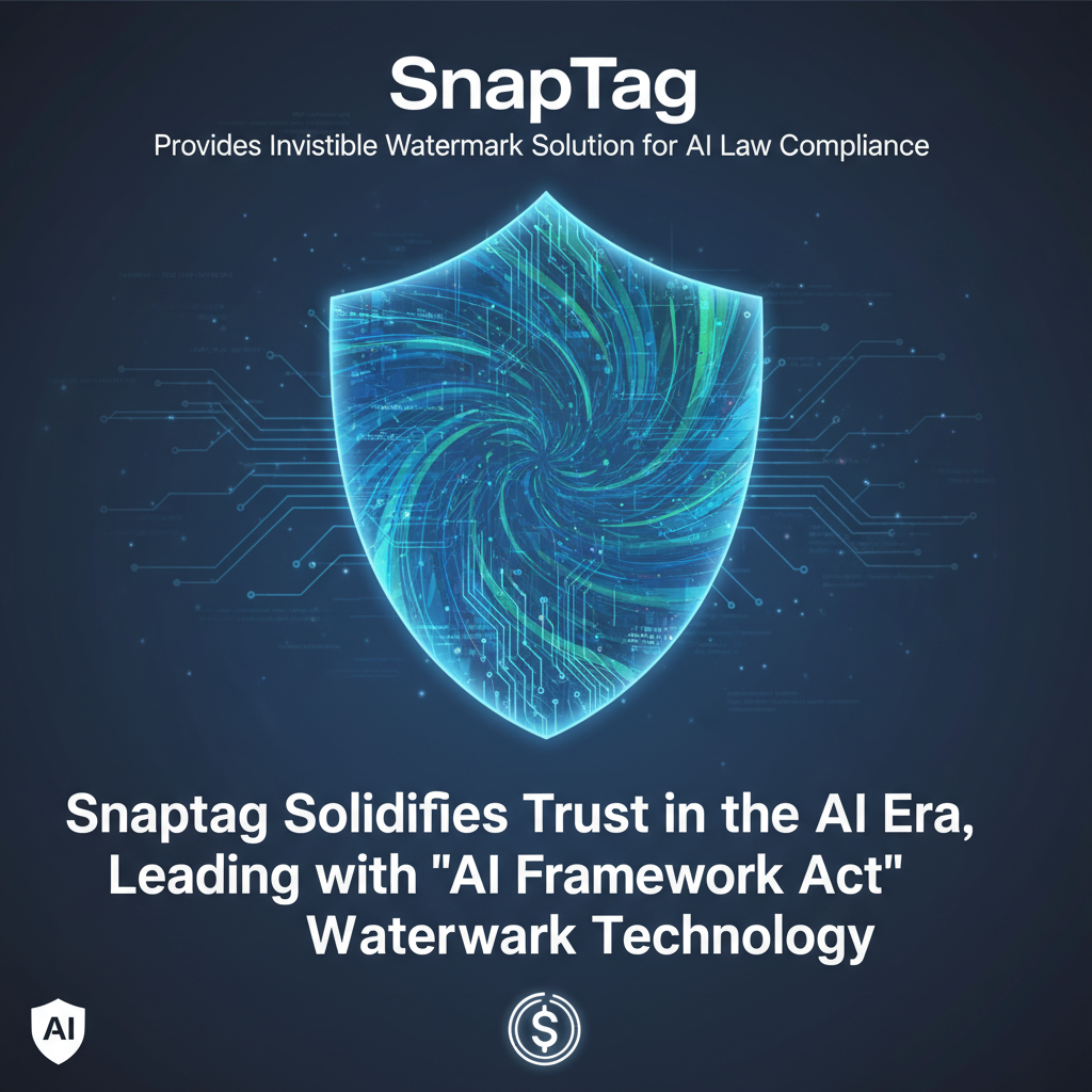 Snaptag Provides Invisible Watermark Solution for AI Law Compliance