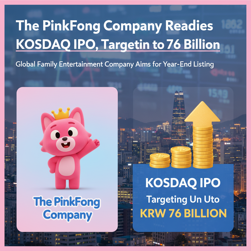 The Pinkfong Company Readies KOSDAQ IPO, Targeting Up to KRW 76 Billion