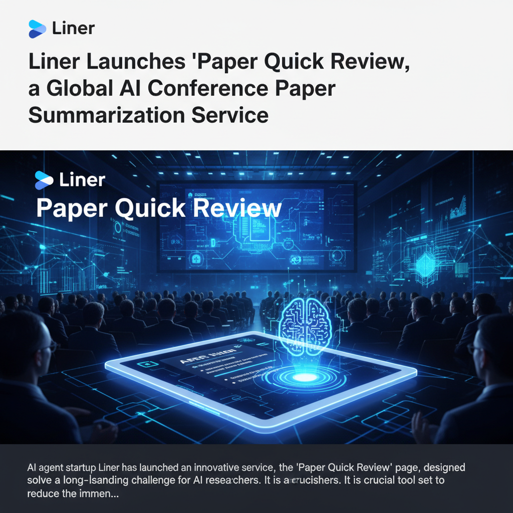 Liner Launches 'Paper Quick Review,' a Global AI Conference Paper Summarization Service