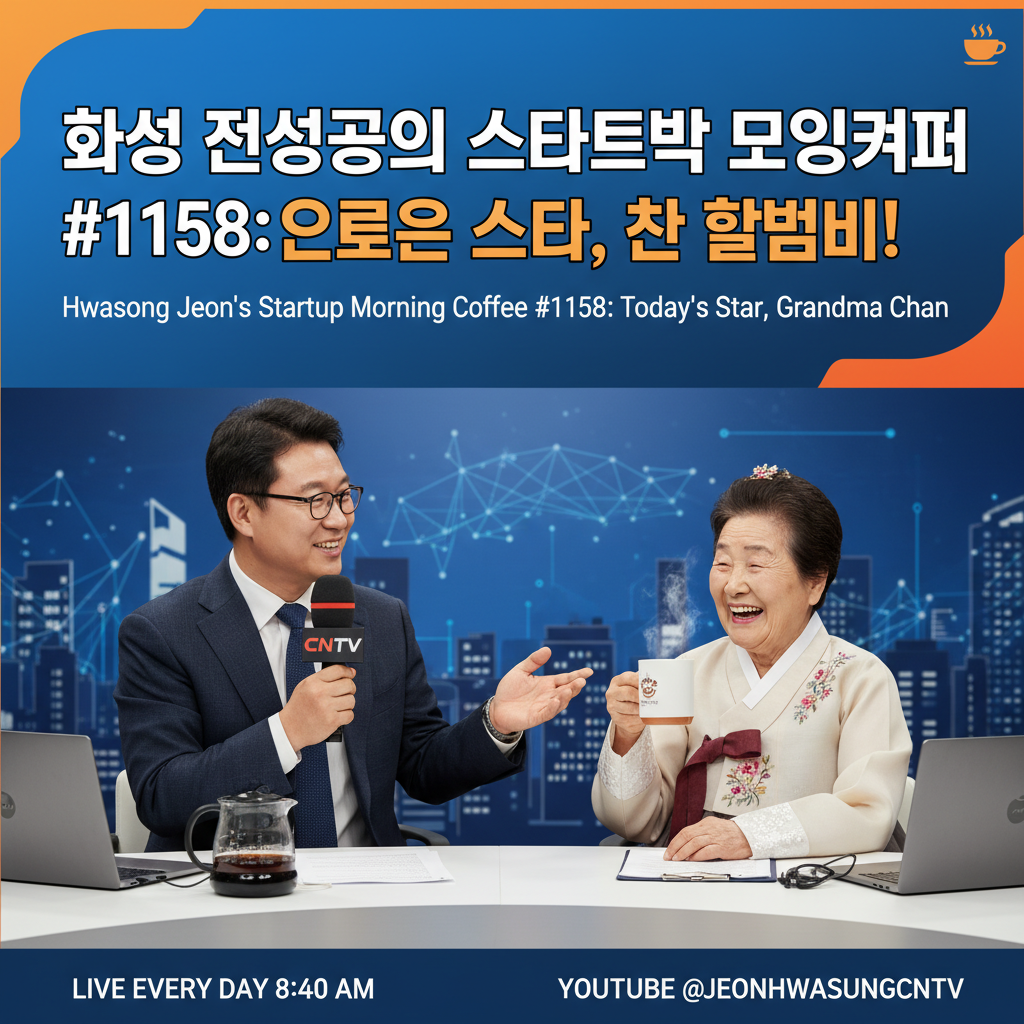 Hwaseong Jeon's Startup Morning Coffee #1158: Today's Star, Grandma Chan!