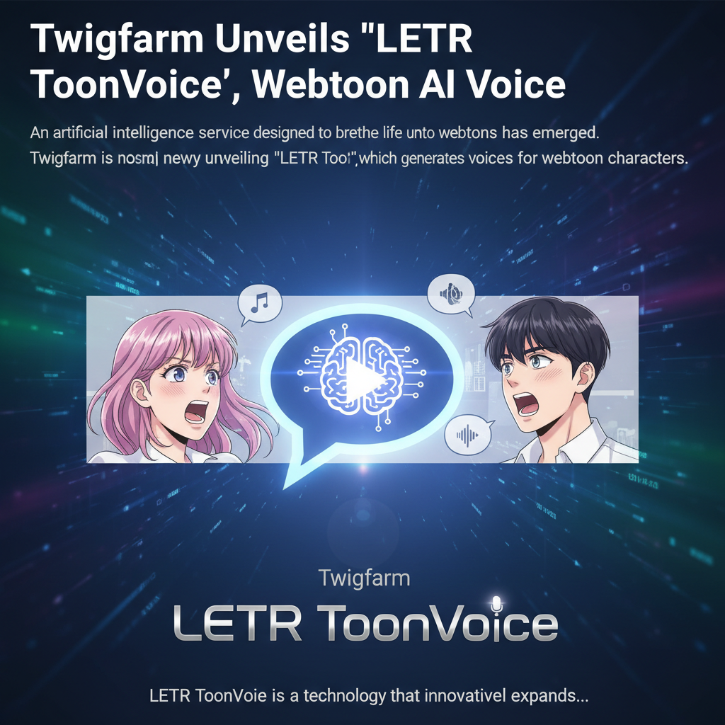 Twigfarm Unveils 'Letter ToonVoice,' Webtoon AI Voice