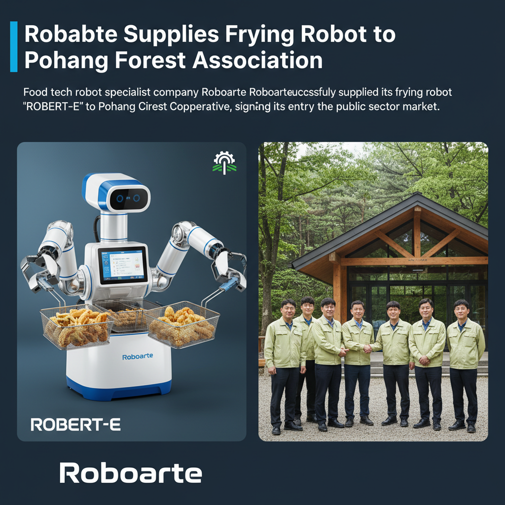 Roboarte Supplies Frying Robot to Pohang Forest Association