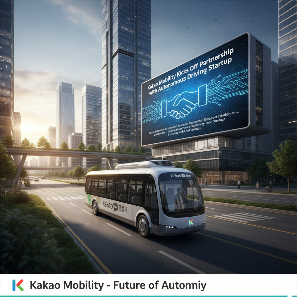 Kakao Mobility Kicks Off Partnership with Autonomous Driving Startup