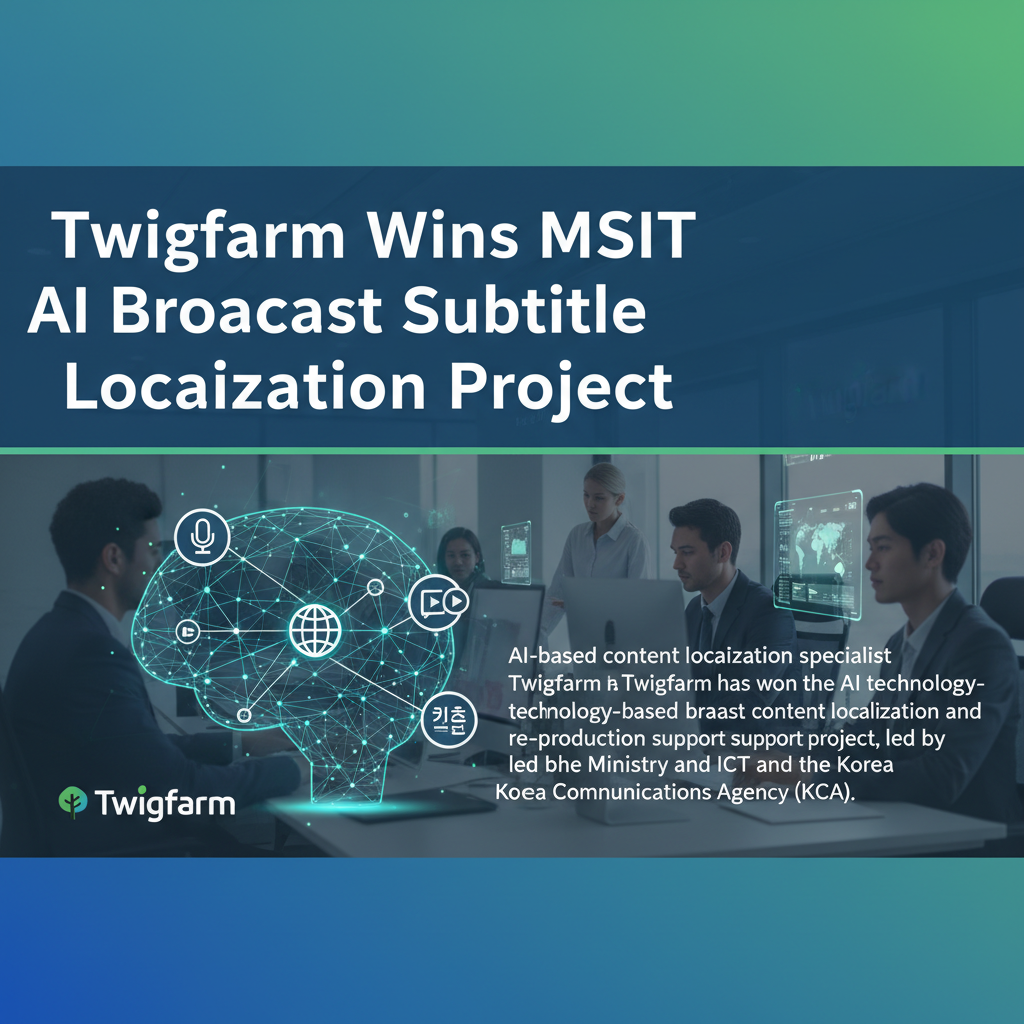 Twigfarm Wins MSIT AI Broadcast Subtitle Localization Project