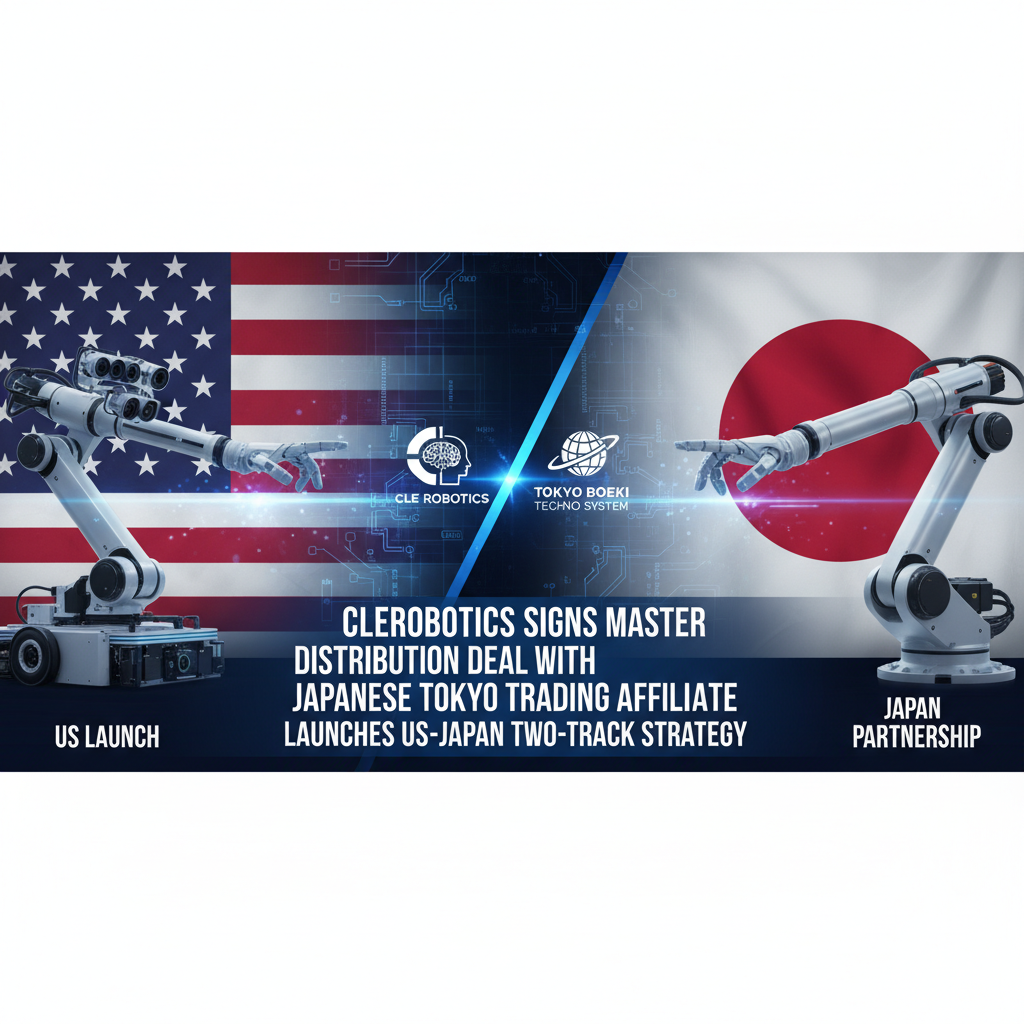 Clerobotics Signs Master Distribution Deal with Japanese Tokyo Trading Affiliate, Launches US-Japan Two-Track Strategy