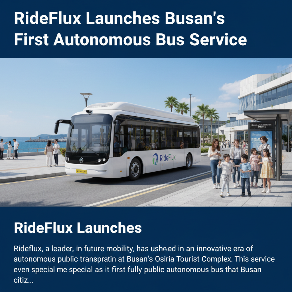 RideFlux Launches Busan's First Autonomous Bus Service