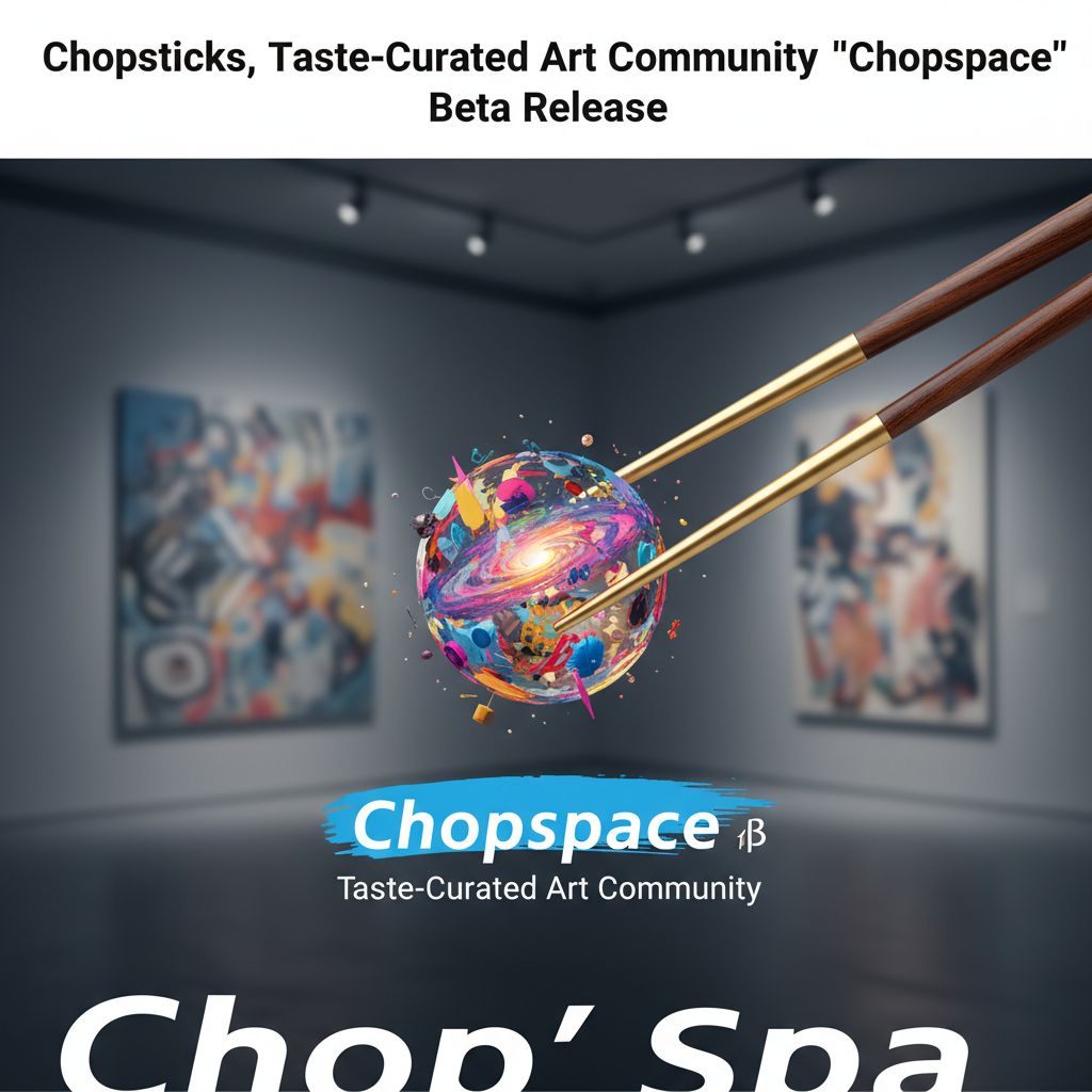 Chopsticks, Taste-Curated Art Community 'Chopspace' Beta Release