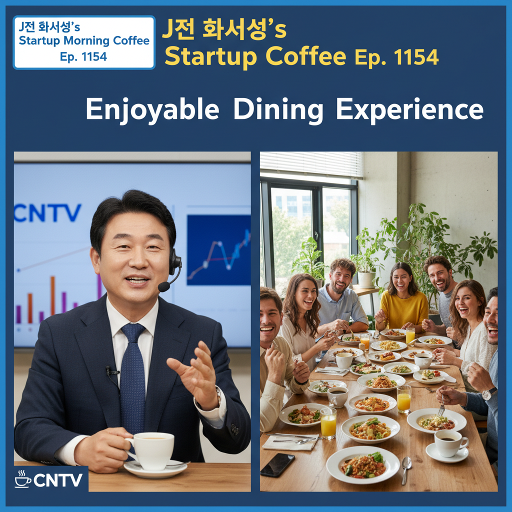 [Jeon Hwa-seong's Startup Morning Coffee Ep. 1154] Enjoyable Dining Experience