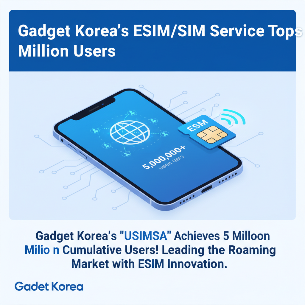 Gadget Korea's eSIM/SIM Service Tops 5 Million Users