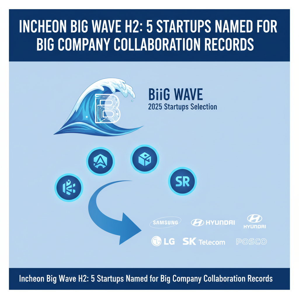 Incheon Big Wave H2: 5 Startups Named for Big Company Collaboration Records