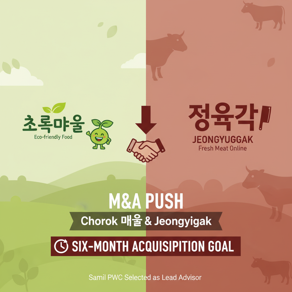Chorok Maeul & Jeongyuggak Push for M&A, Six-Month Acquisition Goal