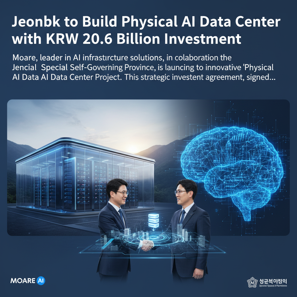 Jeonbuk to Build Physical AI Data Center with KRW 20.6 Billion Investment