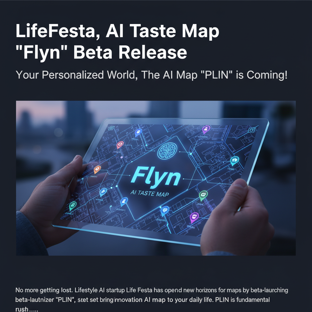 LifeFesta, AI Taste Map 'Flyn' Beta Release