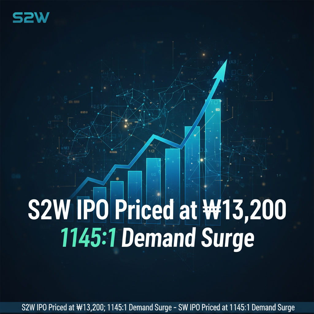 S2W IPO Priced at ₩13,200; 1145:1 Demand Surge