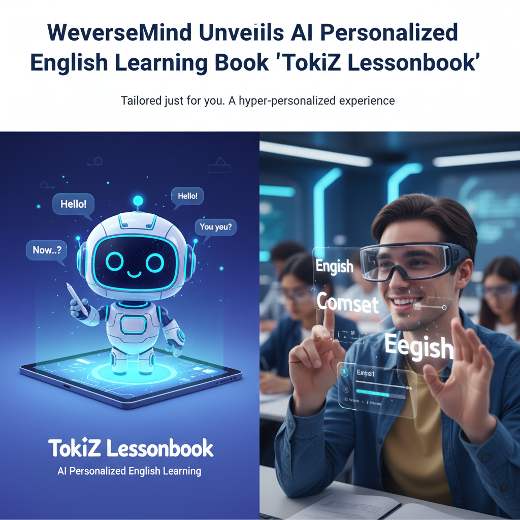 WeverseMind Unveils AI Personalized English Learning Book 'TokiZ Lessonbook'