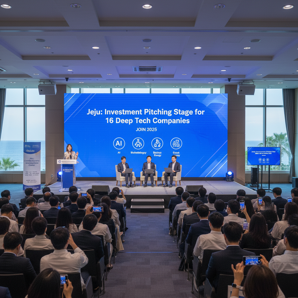 Jeju: Investment Pitching Stage for 16 Deep Tech Companies