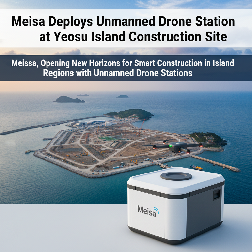 Meisa Deploys Unmanned Drone Station at Yeosu Island Construction Site