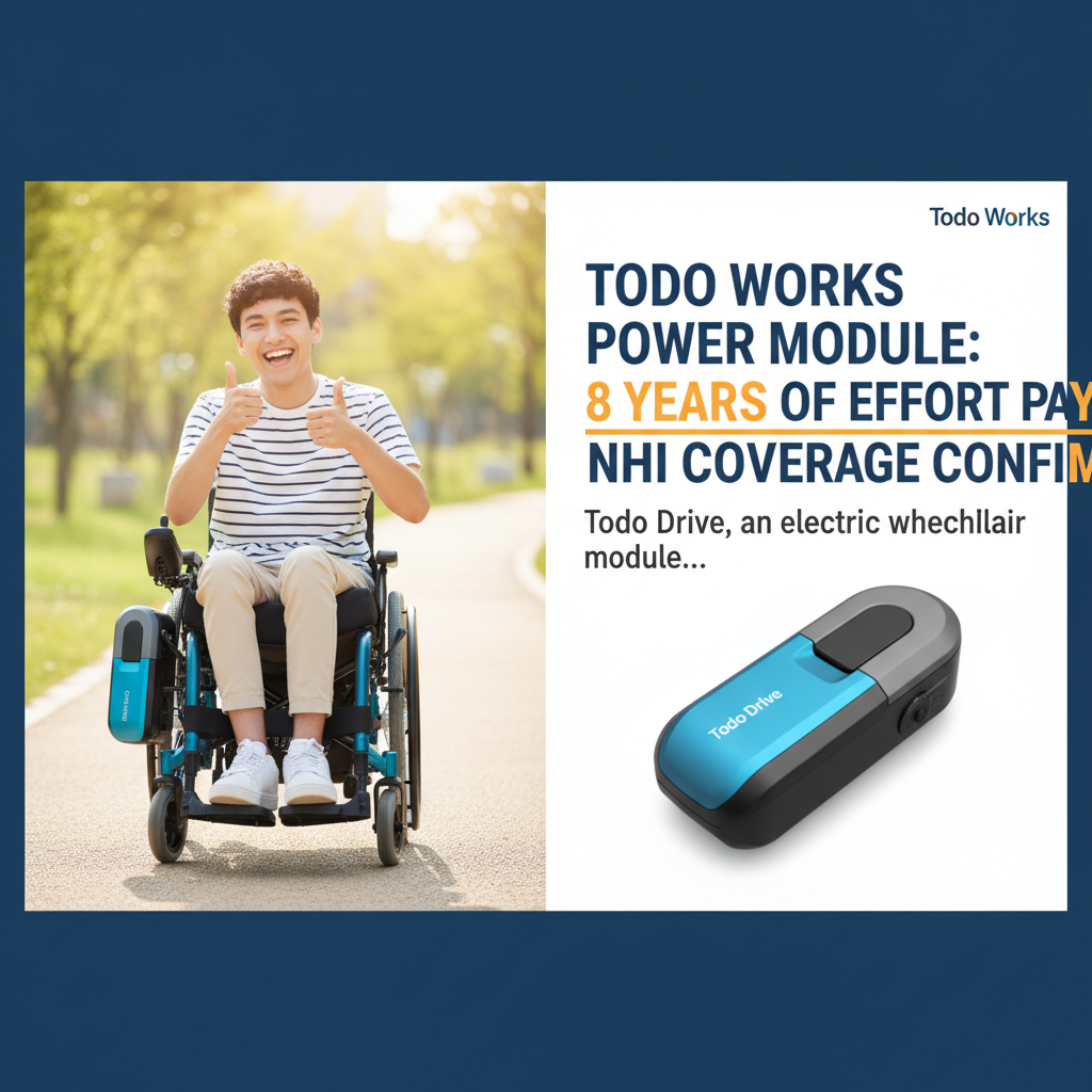 Todo Works Power Module: 8 Years of Effort Pay Off, NHI Coverage Confirmed