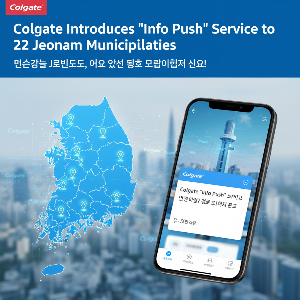 Colgate Introduces 'Info Push' Service to 22 Jeonnam Municipalities