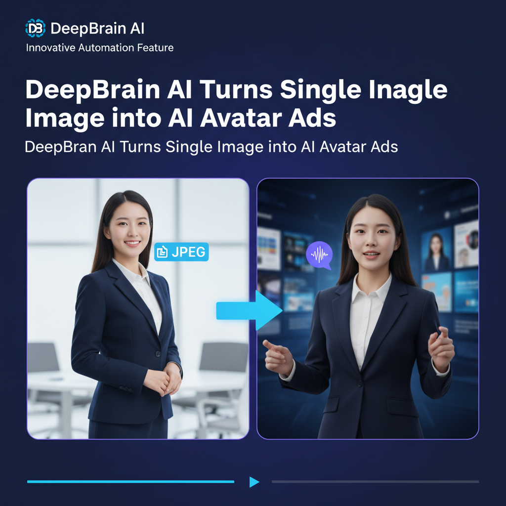 DeepBrain AI Turns Single Image into AI Avatar Ads