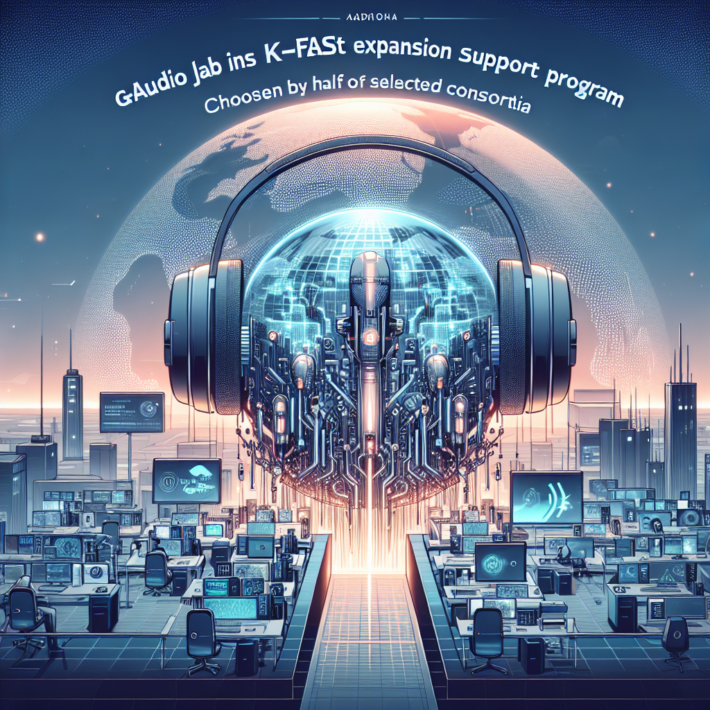 Gaudio Lab Joins K-FAST Expansion Support Program: Chosen by Half of Selected Consortia