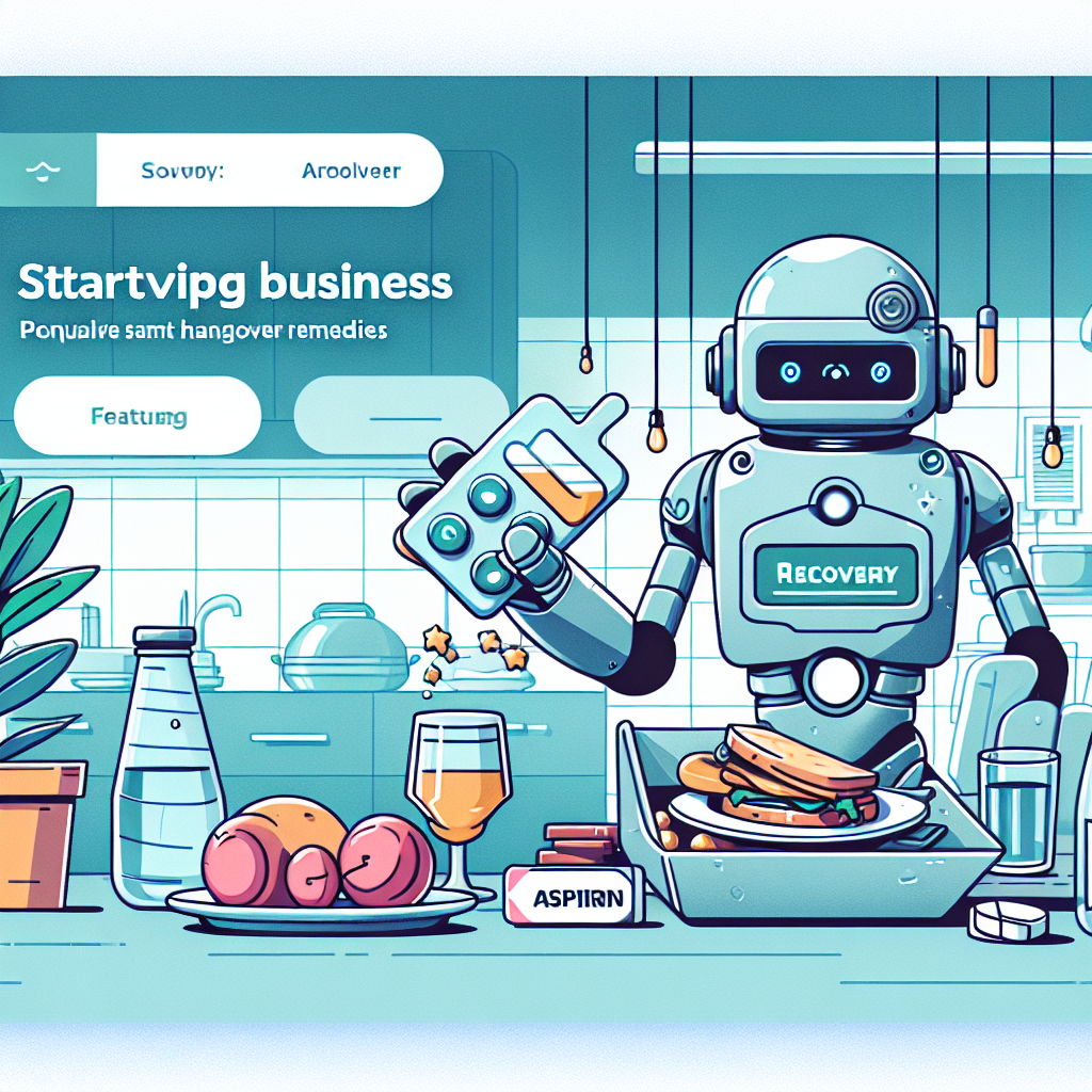 Hangover? Meet Your New Best Friend: The $30 Million Customized Recovery Robot