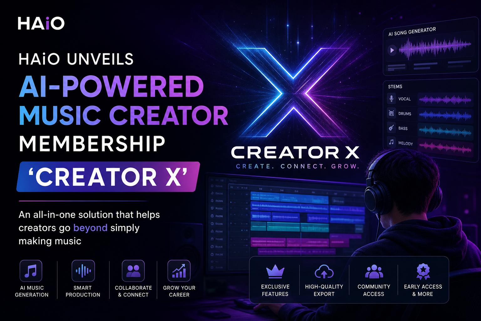 Haio Unveils AI-Powered Music Creator Membership 'Creator X'